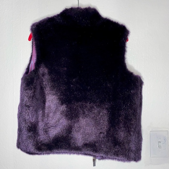 Fuzzy Guess Jeans Vest - Picture 5 of 8